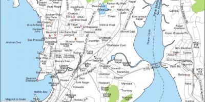 Mapa de Mumbai central