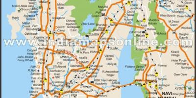 Mapa de Mumbai local