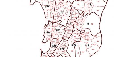 Ward mapa de Mumbai