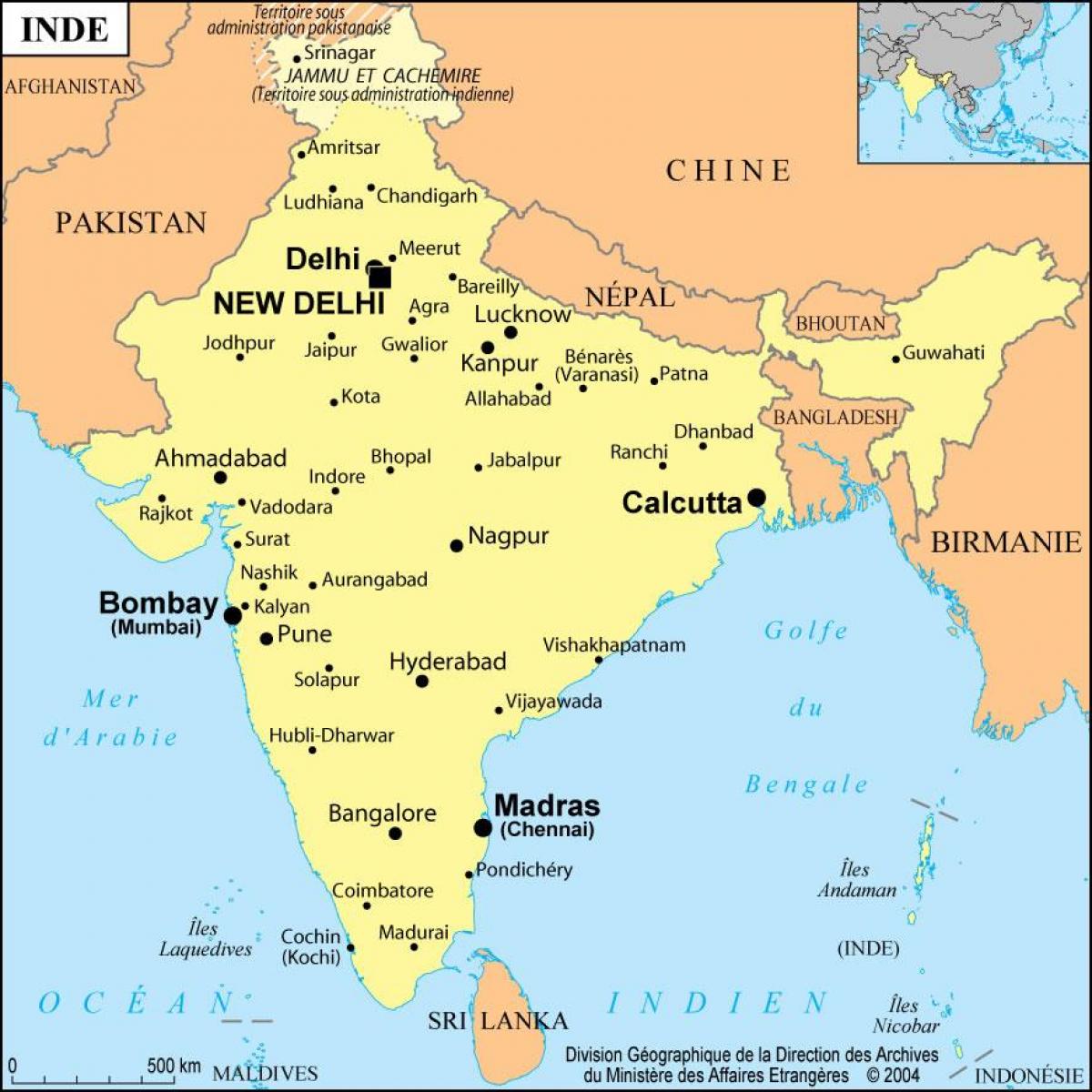 mapa de Mumbai, india