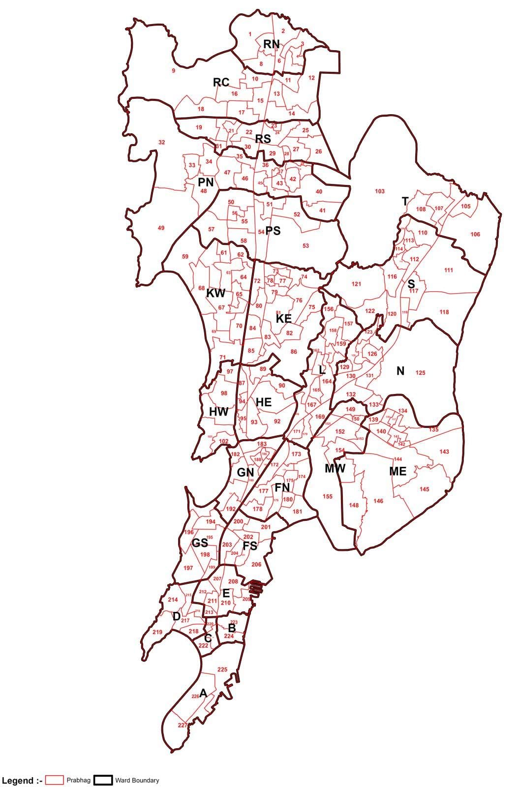 Mumbai mapa área sabio