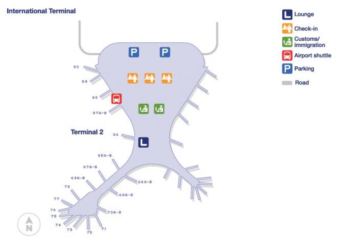 terminal 2 Mumbai aeroporto mapa