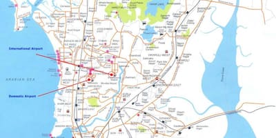 Mapa de Mumbai