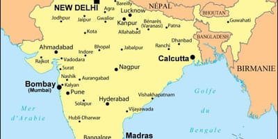 Mumbai no mapa do mundo